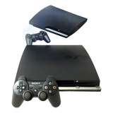 Console Playstation 3 Slim Sony Com Garantia + Jogo Original + Controle Sem Fio Novo + Brinde Surpresa