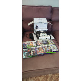 Console Xbox 360 4gb+sensor Kinect E 2 Jogos