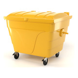 Container Para Lixo 1.000 Litros (lixeira Carrinho De Lixo)