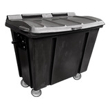 Container Para Lixo 500 Litros Sem Pedal - Preto