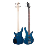 Contra Baixo Giannini 4 Cordas Ativo Gb200a Transblue