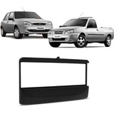 Contra Frente 1 Din Ford Fiesta E Courier 1996 A 2002 Preta Permak