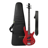 Contrabaixo 4 Cordas Ativo Ibanez Gio Gsr200 Tr+ Kit Simples