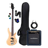 Contrabaixo Giannini Gb 200 A - 4 Cordas Ativo + Kit