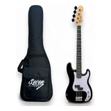 Contrabaixo J.bass Seven Spb-47 Bk Preto 4c Com Bag