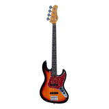 Contrabaixo Tagima Tw-73 Sb Fretless Jazz Bass 4 Cordas Tw Acabamento Do Corpo Laqueado Cor Sunburst Orientação Da Mão Destro