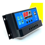 Controlador De Carga Para Painel Solar 60a Usb 12/24v - Pwm