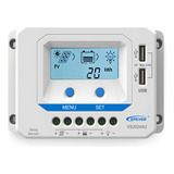 Controlador De Carga Solar Pwm 20a Com Usb