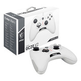 Controlador Multiplataforma Msi Gc20 V2 (branco) Cor Branca