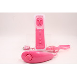 Controle - Wii Remote + Nunchuck Rosa (1)