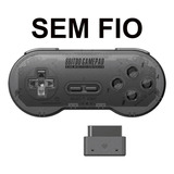 Controle 8bitdo Sn30 2.4 Wireless + Receiver Snes/sfc Preto Super Nintendo