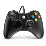 Controle Com Fio Para Xbox 360 - Preto Original