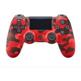 Controle Compatível Ps4/pc Sem Fio Camuflado Vermelho