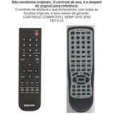 Controle Compatível Semp Dvd 3290 Fbt1123