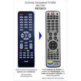 Controle Compatível Tv Lcd Bak Smart Bk-1950isdb-t+ Fbt2673