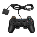 Controle De Ps2 Com Fio Analogico Retro Game Shinka Preto