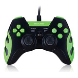 Controle Gamer Multilaser Js091 C/fio Ps3/pc Preto/verde