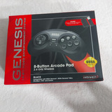 Controle Genesis Sega 8 Botões Arcade Pad Oficial 