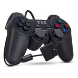 Controle Joystick Com Fio Para Ps2 Analógico Plug And Play