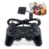 Controle Joystick Compativel Para Ps2 Analógico Com Vibração