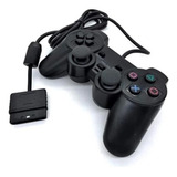 Controle Joystick Manete Compativel Vibra Dual Shock Ps1 Ps2