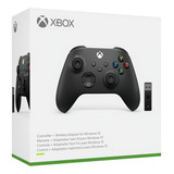 Controle Joystick Sem Fio Microsoft Xbox Series X|s Controller + Wireless Adapter For Windows 10 Carbon Black