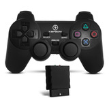 Controle Joystick Sem Fio Para Ps2 Analógico Plug And Play