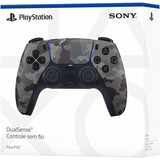 Controle Joystick Sem Fio Sony Playstation Dualsense Cfi-zct1w Gray Camuflado