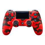 Controle Joystick Sony Playstation Dualshock 4 Ps4 Cor Vermelho Camuflage