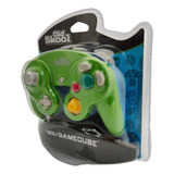 Controle Old Skool Nintendo Game Cube - Verde E Azul