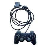 Controle Original Preto Série A Dualshock Ps2 Funciona 100 %