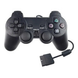 Controle P.s.2 Manete Joystick Analogico Com Fio Cor Preto