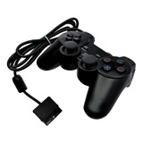 Controle Para Playstation 2 Com Fio E Analógico Cor Preto