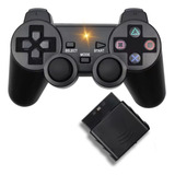 Controle Para Ps2 Joystick Sem Fio Analógico Plug And Play