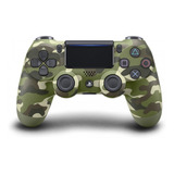 Controle Para Ps4 Verde Camuflado Jet Dualshock 4 Sem Fio 