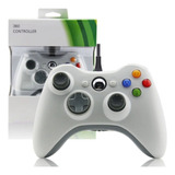 Controle Para Xbox 360 Com Fio Joystick Branco Pc Gamer Usb