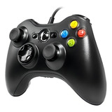 Controle Para Xbox 360 Usb Com Fio Computador Notebook Preto