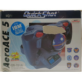 Controle Pc Joystick Qs-151a Aeroace 5 Quick Shot Antigo Pc