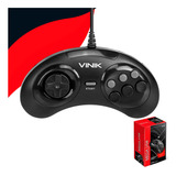 Controle Pc Modelo Mega Drive 6 Botões Usb Plug And Play