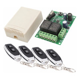 Controle Remoto Sem Fio Acionamento Rele 2 Canais 12v 24v