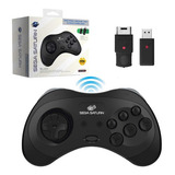 Controle Retro-bit Sega Saturno Sem Fio Cor Preto