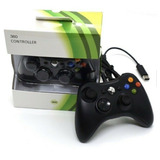 Controle Video Game Para Xbox 360 Com Fio Joystick E Pc