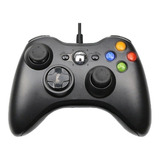 Controle Xbox 360 Com Fio Joystick Pc 2 Em 1 Cor Preto