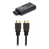  Conversor Adaptador Hdmi Para Snes/n64/gamecube + Cabo Hdmi