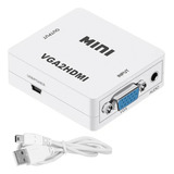 Conversor Adaptador Vga Saída Hdmi Full Hd Digital Com Áudio