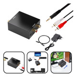 Conversor Audio Digital Adaptador Estereo Optico Auxiliar P2