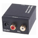 Conversor Audio Optico Digital Fibra Coaxial Rca Analógico