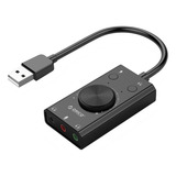 Conversor De Áudio E Placa De Volume Soam Sem Driver Usb