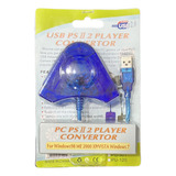 Conversor De Controle Playstation 2 Duplo - Para Usb Pc