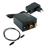 Conversor Digital De Audio Adaptador Óptico P/rca Analógico 